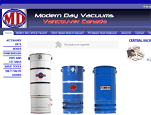 Tablet Screenshot of moderndayvacuums.com